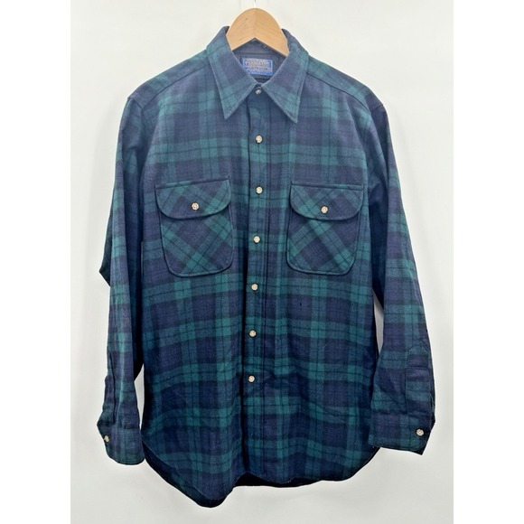 Pendleton Other - Vintage Pendleton Wool Shirt Authentic Black Watch Tartan Plaid Preppy Country